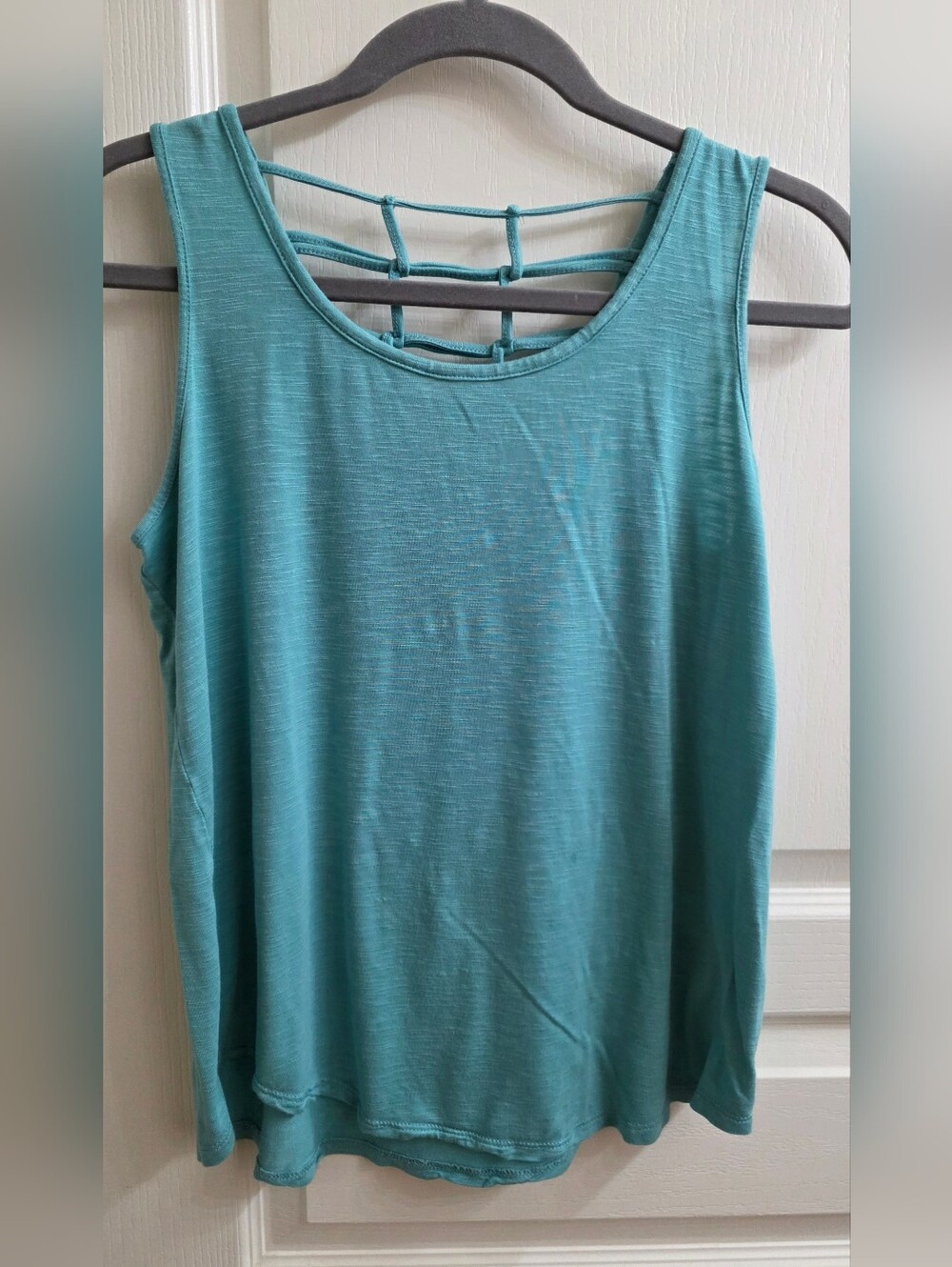 Maurices Teal Strappy-Back Tank Top